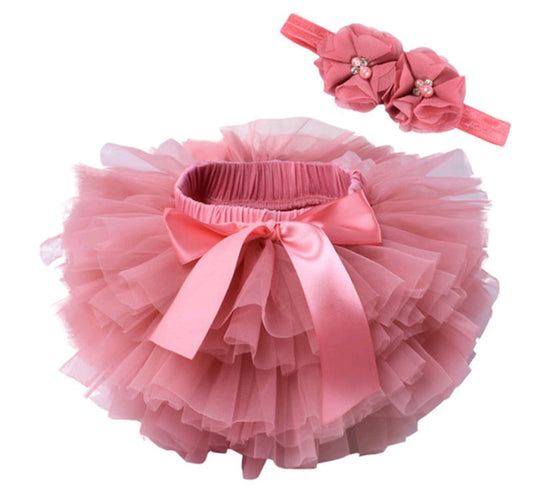 Toddler Girl Tutu Skirt Headband Set