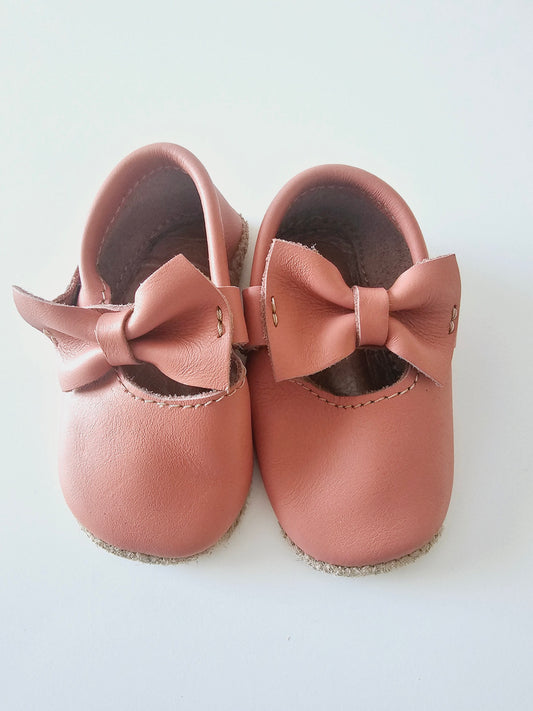 Baby Girl Leather Shoes with Bow