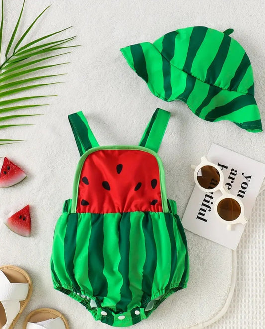 Watermelon Sleeveless Bodysuit