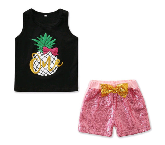 Pineapple First Birthday Outfit